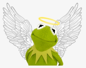 #kermit #the #frog #kermit #thefrog #angel #wing #wings - Kermit The Frog Meme, HD Png Download, Transparent PNG