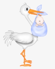 Baby Shower Stork Png, Transparent Png, Transparent PNG