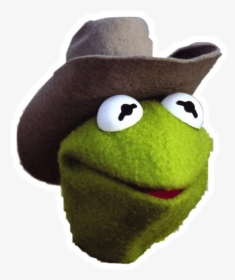 Cowboy Kermit - Kermit With Cowboy Hat, HD Png Download, Transparent PNG