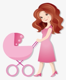 Transparent Clipart Baby Showers - Mom Cartoon, HD Png Download, Transparent PNG