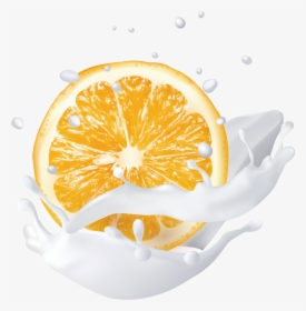 Transparent Milk Splash Png - Orange Milk Png, Png Download, Transparent PNG