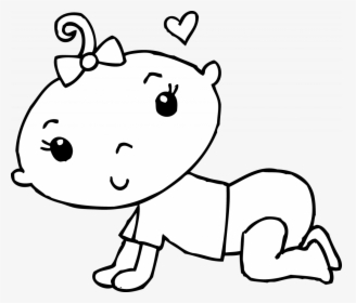 Download Baby Clipart Black And White, HD Png Download, Transparent PNG