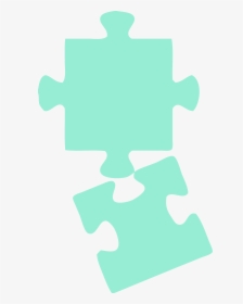 Clipart - Puzzle - 2 Puzzle Pieces Png, Transparent Png, Transparent PNG