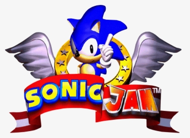 Sega Saturn Logo Png - Sonic Jam Title Screen, Transparent Png, Transparent PNG