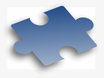 Puzzle Piece Blue - 6 Piece Blue Puzzle, HD Png Download, Transparent PNG