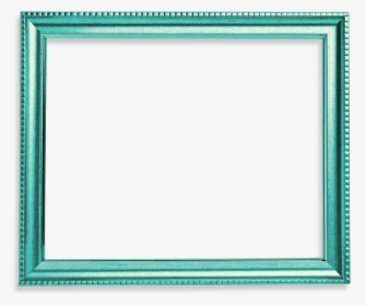 Turquoise Frame Png Background Image - Gold Picture Frames Png, Transparent Png, Transparent PNG