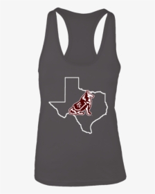Texas A&m Aggies Reveille In State Outline Shirt - Active Tank, HD Png Download, Transparent PNG