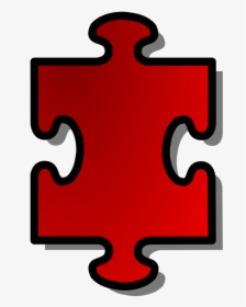 Red Jigsaw Piece 01 - Transparent Background Puzzle Pieces Clipart, HD Png Download, Transparent PNG
