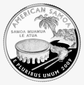 Coin Clipart Outline - State Quarter American Samoa, HD Png Download, Transparent PNG