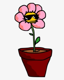 Potted Plant Cartoon, HD Png Download, Transparent PNG