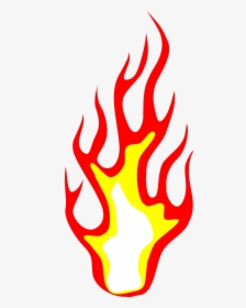 Flame Fire Clipart Transparent Png - Transparent Cartoon Flame Png, Png Download, Transparent PNG