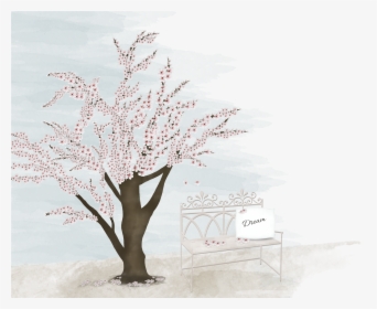 Blooming Cherry Tree1 - Floral Design, HD Png Download, Transparent PNG