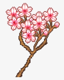 Pixel Cherry Blossom Transparent, HD Png Download, Transparent PNG
