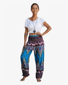 Blue Flare Harem Pants From Bohemian Island - Girl, HD Png Download, Transparent PNG