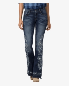 Miss Me Hailey Flare Jean W/floral Embroidery - Pocket, HD Png Download, Transparent PNG