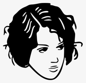 Black Hair Stylist Clipart - Black And White Clip Art Hair, HD Png Download, Transparent PNG