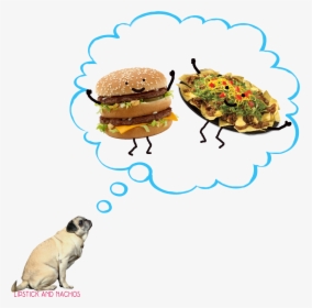 Pug Dreaming Of Big Mac Nachos - Dreaming Of A Big Mac, HD Png Download, Transparent PNG