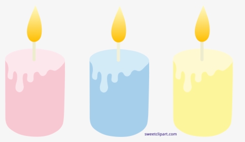 Birthday Candles Clipart 2 Candle - Cute Candle Clip Art, HD Png Download, Transparent PNG