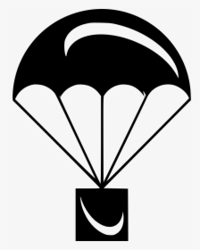 Parachute - White Parachute Icon Png, Transparent Png, Transparent PNG