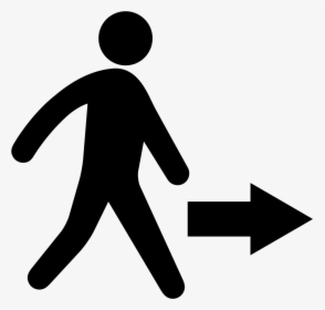 Man Walking Towards Right Direction - Population Displacement Icon, HD Png Download, Transparent PNG