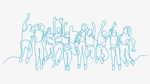 Large Group Of People Drawing, HD Png Download, Transparent PNG