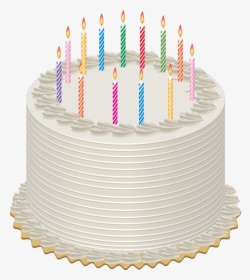 Transparent Birthday Candles Png - Birthday Cake With 13 Candles, Png Download, Transparent PNG