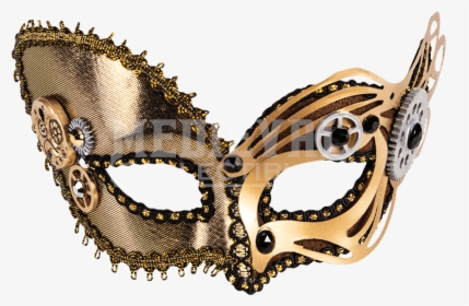 Bronze Steampunk Masquerade Masks , Png Download - Steampunk Masquerade Mask, Transparent Png, Transparent PNG