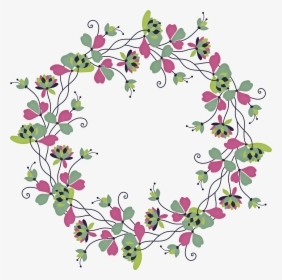 Shabby Chic Floral Wreath By Kisika Graphicriver - Shabby Wreath Transparent Background, HD Png Download, Transparent PNG