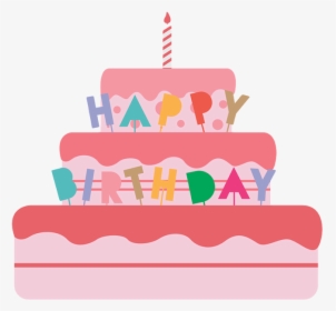 Happy Birthday Text Png, Birthday Text Png, Pngs, Png, - Birthday Cake Vector Png, Transparent Png, Transparent PNG