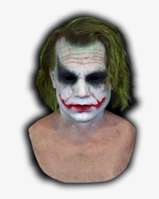 Joker Front New - Heath Ledger Joker Mask, HD Png Download, Transparent PNG