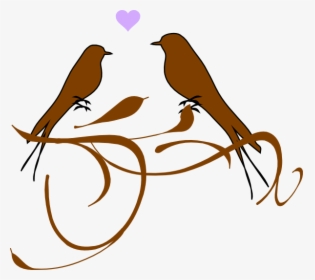 Love Birds Svg Clip Arts - Love Birds Vector Png, Transparent Png, Transparent PNG