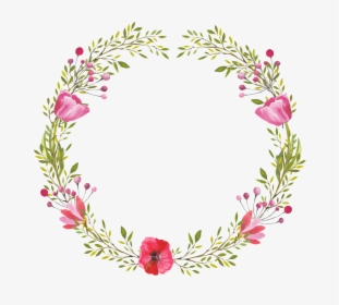Pink Beautiful Decorative Garland Png Free Buckle - Floral Wreath Clipart Transparent Background, Png Download, Transparent PNG