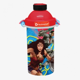 Justice League 3d Bottle 500 Ml - Water Bottle, HD Png Download, Transparent PNG