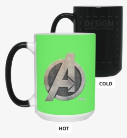Marvel Avengers Infinity War Steel Symbol Graphic Color - Coffee Cup, HD Png Download, Transparent PNG