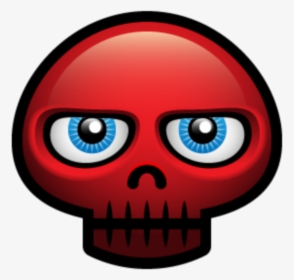 #mq #red #skull #skulls #emoji #emojis - Red Skull Emoji, HD Png Download, Transparent PNG