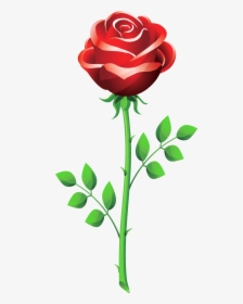 Rose Outline Clipart Panda - Valentines Day Rose Drawing, HD Png Download, Transparent PNG