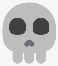 Skull Emoji Swimming Emoji - Twitter Skull Emoji, HD Png Download, Transparent PNG