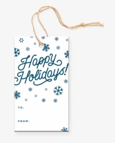 Happy Holidays Gift Tag, HD Png Download, Transparent PNG