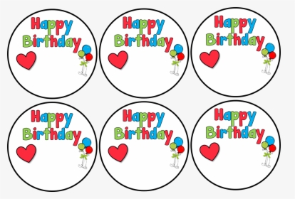 Happy Birthday Sticker Template, HD Png Download, Transparent PNG