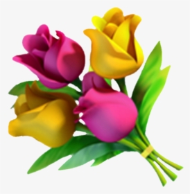 Transparent Flower Emoji Png - Flower Bouquet Emoji Png, Png Download, Transparent PNG
