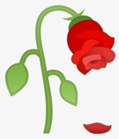 Wilted Rose Emoji Png, Transparent Png, Transparent PNG