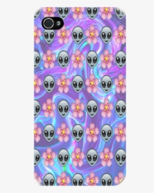 Emoji Aliens N Flowers Iphone, Ipod Or Galaxy Case - Cartoon, HD Png Download, Transparent PNG