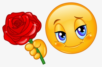 Rose Emoji 91 Decal - Emoji With Rose, HD Png Download, Transparent PNG