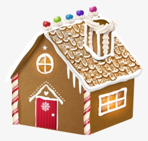 Collection Of House - Winter Gingerbread House Png, Transparent Png, Transparent PNG