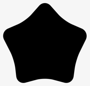 Black Star Rounded - Fat Star, HD Png Download, Transparent PNG