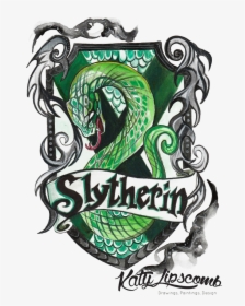 Slytherin Png Hd Photo - Harry Potter Houses Drawings, Transparent Png, Transparent PNG