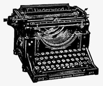 Typewriter Clipart Public Domain - Typewriter Transparent Background, HD Png Download, Transparent PNG