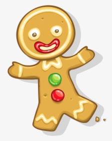 Gingerbread Man Gingerbread Animado, HD Png Download, Transparent PNG