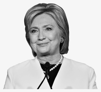 30347 - Hillary Clinton Black And White, HD Png Download, Transparent PNG