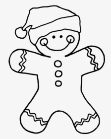 Gingerbread Drawing Colorful Huge Freebie Download - Printable Christmas Gingerbread Man, HD Png Download, Transparent PNG